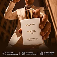 BellaVita White OUD Perfume for Men & Women | Long Lasting Premium Oud Fragrance | 100ml