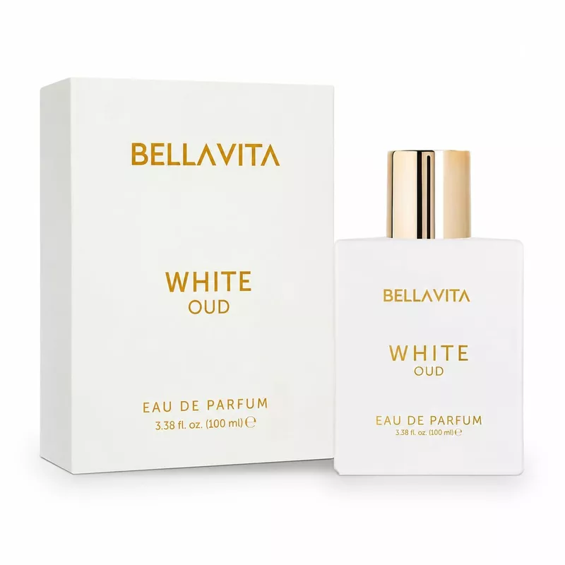 BellaVita White OUD Perfume for Men & Women | Long Lasting Premium Oud Fragrance | 100ml
